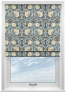 William Morris At Home Pimpernel, Indigo - Twist&Fit Roman Blind